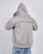 Steel Angelo Product Of Mercier Zip Hoodie