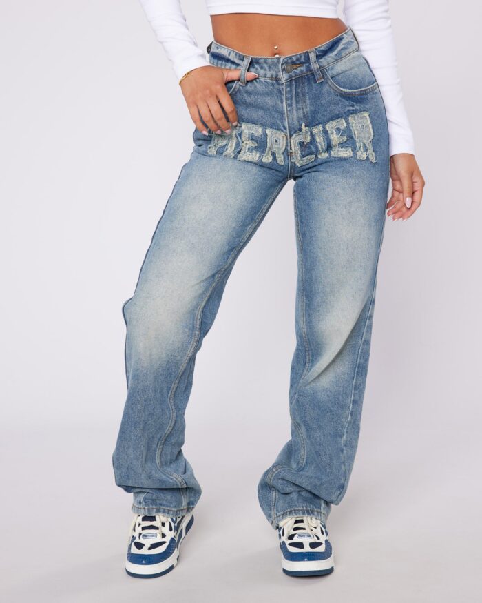 Raw Edge Denim Jeans