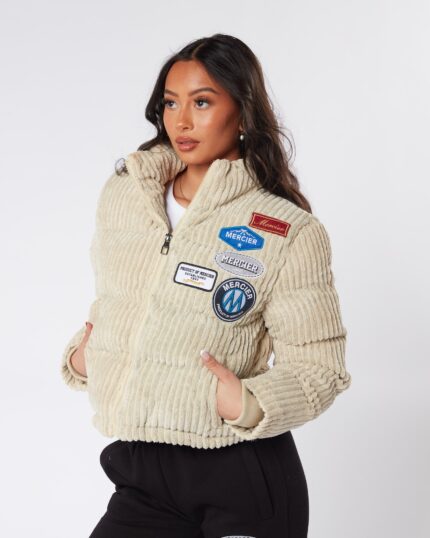 Womens Cord Beige OG Badge Jacket