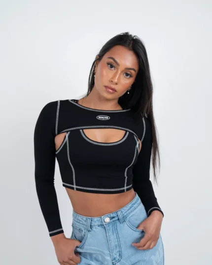 Black Maison Two Piece Top